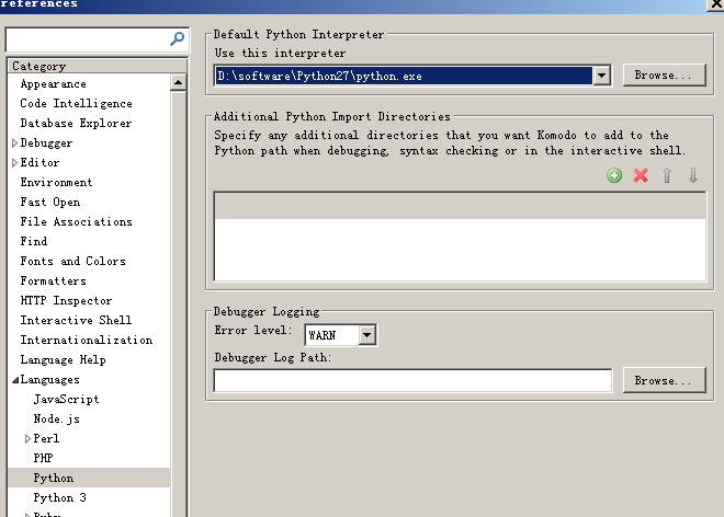 ����KomodoԶ�̵���python(OpenStack)