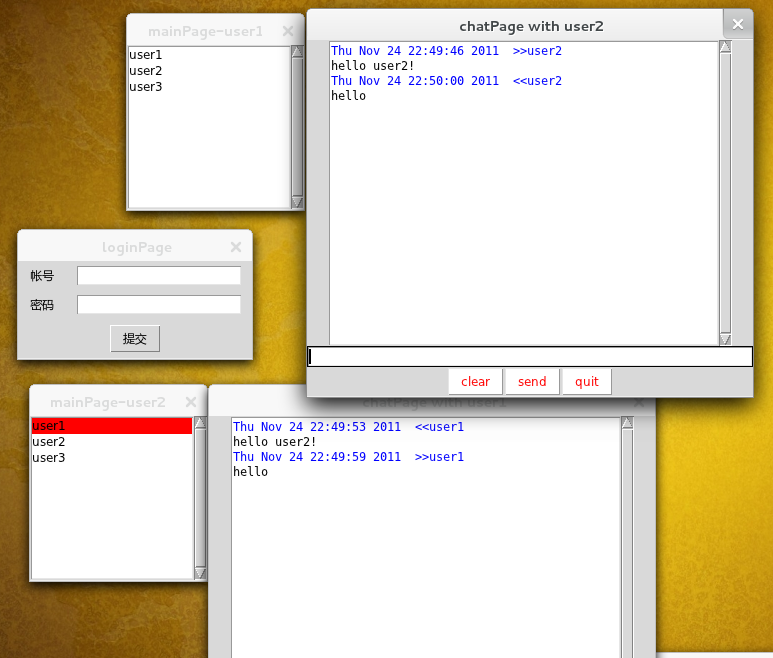 pythonͨѶ+���̶߳�����Ŀ�������û�IM