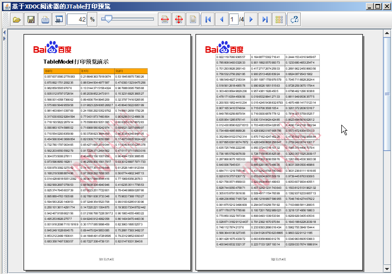 JTableӡԤַ֧ҳĿձꡢҳ