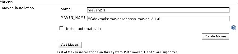 �������ɹ���hudson��maven2�Ľ��[ת]