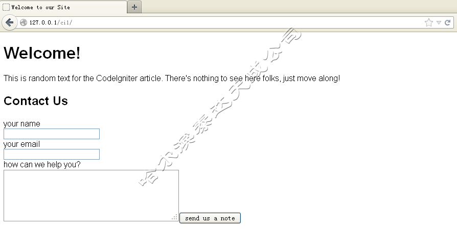 CodeIgniter Ӧ�ÿ������� - 2
