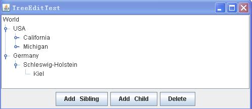 ��ô����һ�����ӵ�JTreeģ��