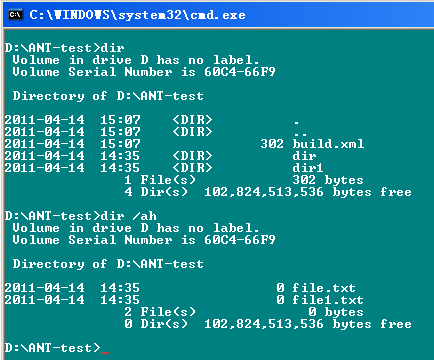 ANTѧϰ����(��)-�ļ���������Attrib Task