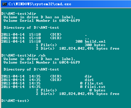ANTѧϰ����(��)-�ļ���������Attrib Task