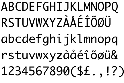 不错的编程字体,小弟我正在用哦