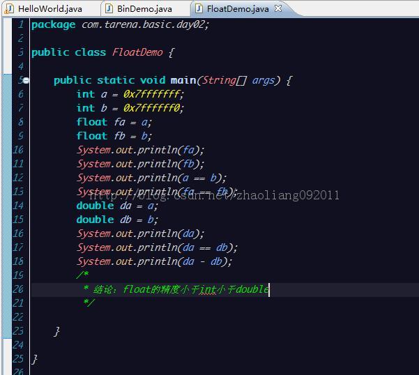 int-float-double���ܶ�FloatDemo