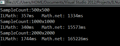 .Net�������ļ�������ILNumerics