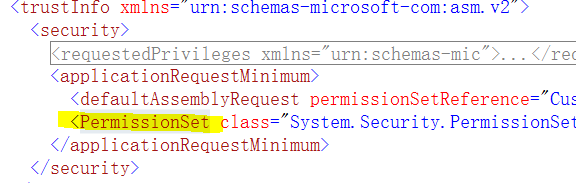 ClickOnce�����壩���Զ��尲ȫȨ��