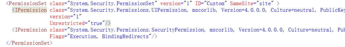 ClickOnce�����壩���Զ��尲ȫȨ��