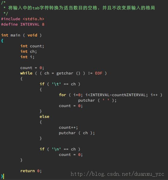 ���Ʊ������ո��ת����The C Programming Language �����о� ��һ���ֵڶ��¡�10.27���¡�