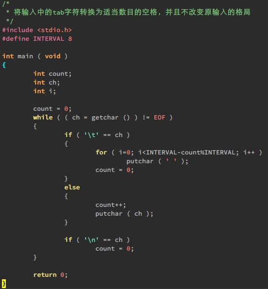 ���Ʊ������ո��ת����The C Programming Language �����о� ��һ���ֵڶ��¡�10.27���¡�