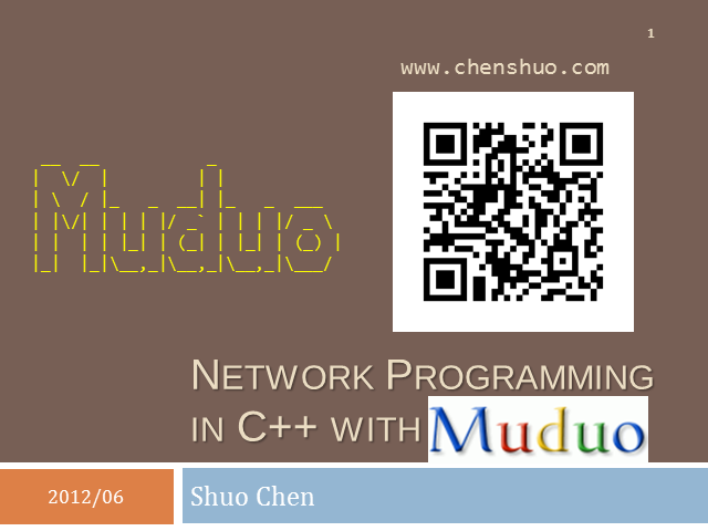 ��Muduo ����⣺����������C++�����̡��ݽ�PPT