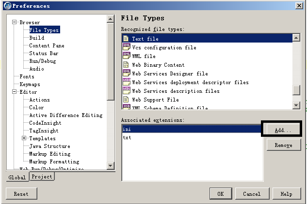 jbuilder 2006�����Ӳ�֧�ֵ��ļ����ͣ���֧�ֵĲ���ʾ�й�����