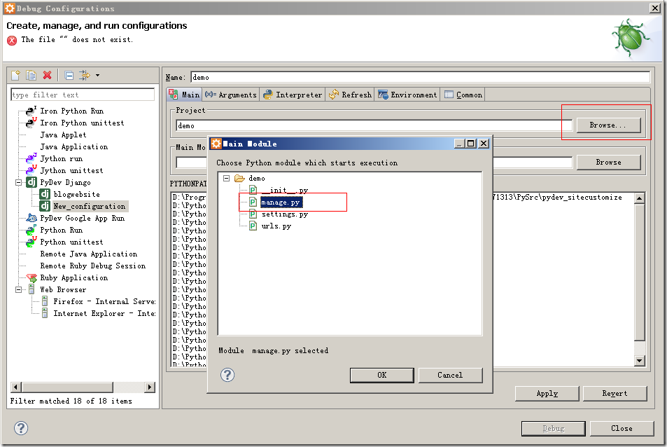����Aptana3+Django����blog��ʾ��