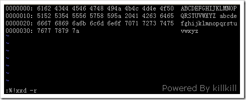vim+xxd=强大的十六进制编辑器-转,集