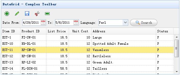 ����easyUI �������ӵ�toolbar��datagrid