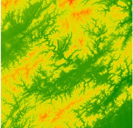 ʩ��GDAL��DEM���в�ɫ��Ⱦ