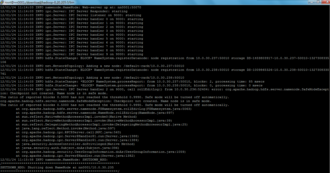 Hadoop SecondaryNameNode���ݼ��ظ�