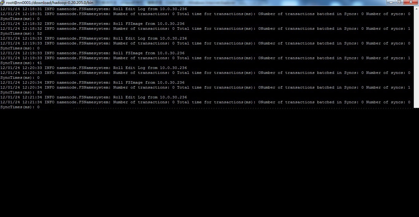 Hadoop SecondaryNameNode���ݼ��ظ�