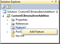 SharePoint2010 FeatureЧ�ܿ�������ΪSharePoint��ECB�˵����б�����ĵ��Ĳ����˵�������Զ���˵�����Ŀ