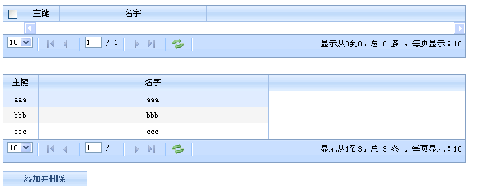 jquery ligerui һ��grid�������ӵ���һ��grid��ɾ��������¼�쳣