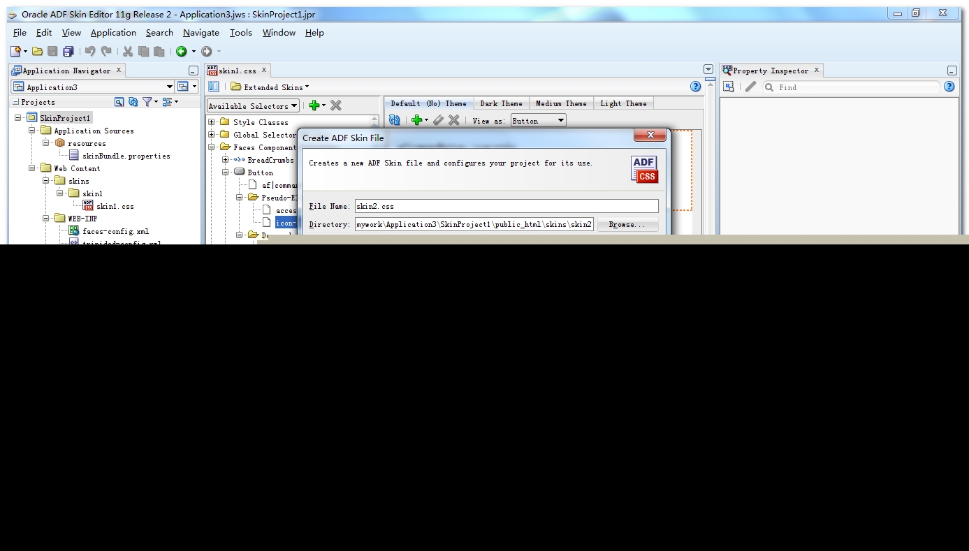 ADF ����Ĭ���������ʽ Skin Editor