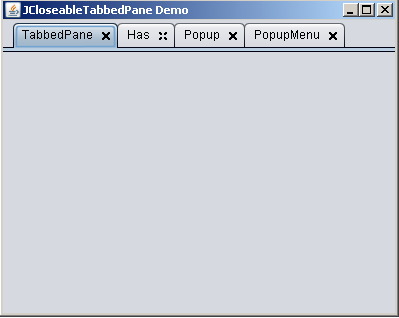 Swing���رհ�ť��JTabelpane��Ч