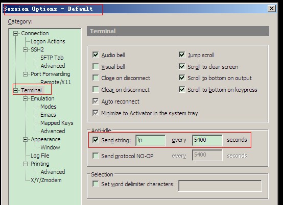 ���SecureCRT ssh�Զ��Ͽ����й�����