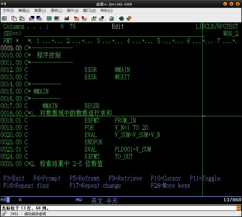 ��AS400�µ���RPGLE�������