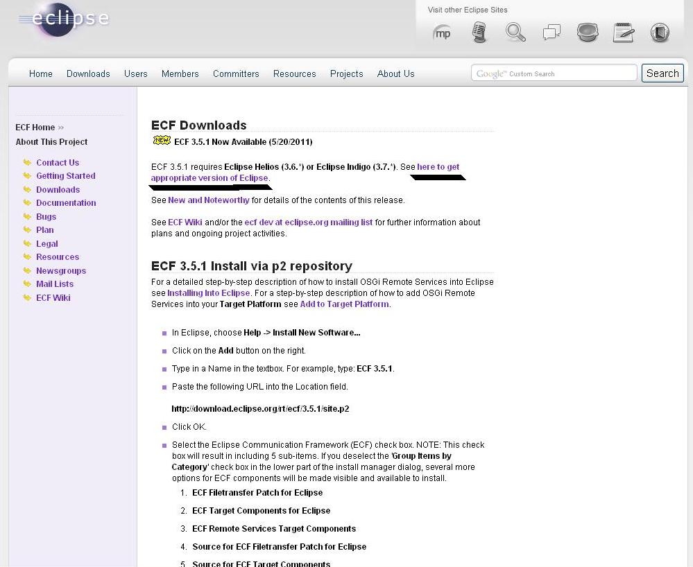 Eclipse-ECF ���������Эͬ���֮��