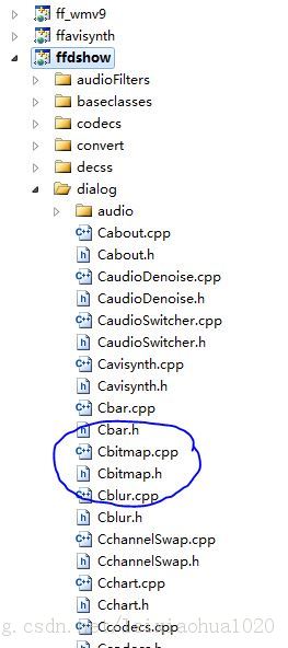 ffdshow Դ��������� �� λͼ�����˾����Ի��򲿷�Dialog��