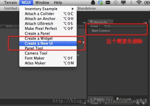 ��unity3d�γ̡�����UILabel��UIButton��һ��������