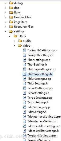 ffdshow Դ������� ���� λͼ�����˾������ò���Settings��