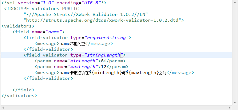 Xwork validationУ��������demo