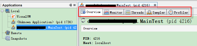 java���ܵ��Ź�������Visualvm