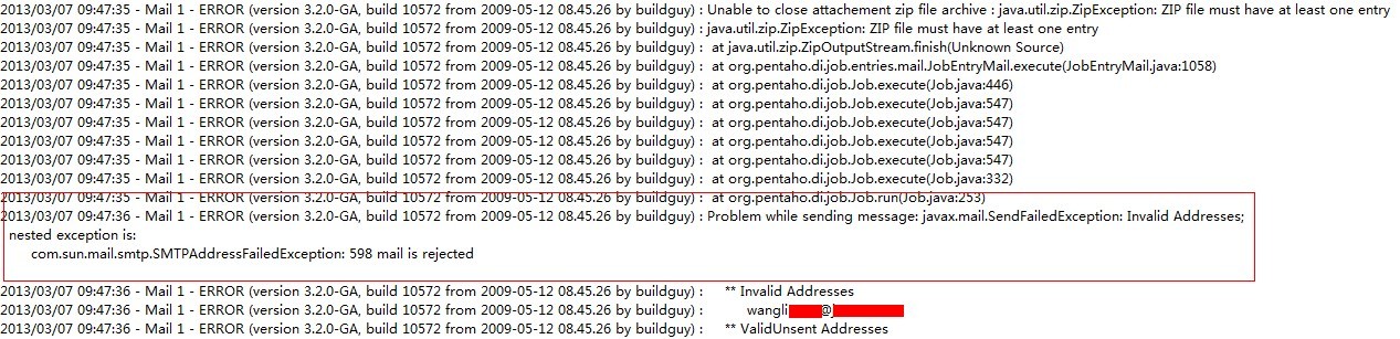 ETL Kettle�����ʼ�ʱ����ʧ�ܣ�