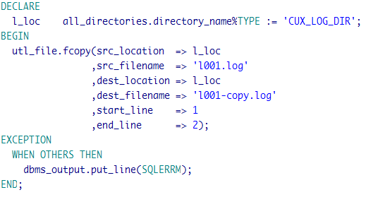 UTL_FILE ����Ӧ�����
