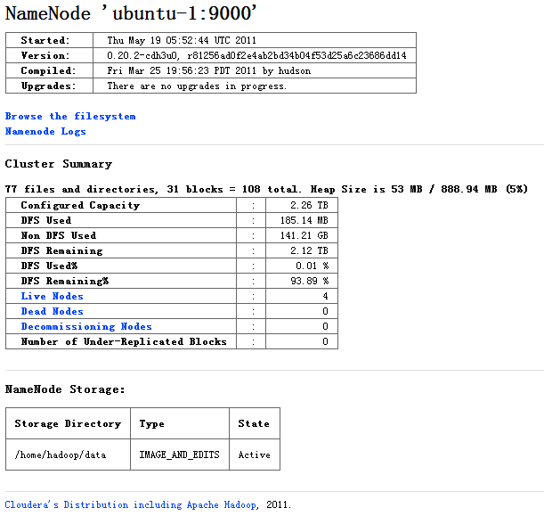 ubuntu11.04上cloudera cdh3u0的hadoop跟hbase分布式安装