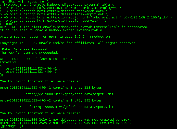 hadoopѧϰ֮-Ӧ��ODCH����ʵ��oralce�ⲿ������HDFS�����ļ�