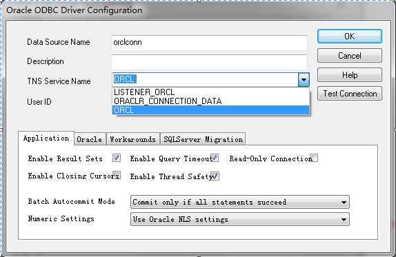 OracleԴ: [Oracle][ODBC][Ora]ORA-12514:TNS:ǰ޷ʶķ