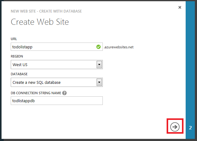 ASP.NET WebӦó֧䵽Windows Azure Web SiteSQL ݿ