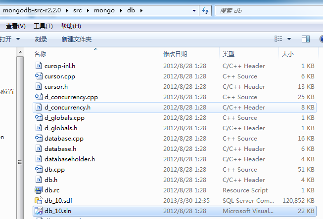 mongodb windowͣԴ루vs2010