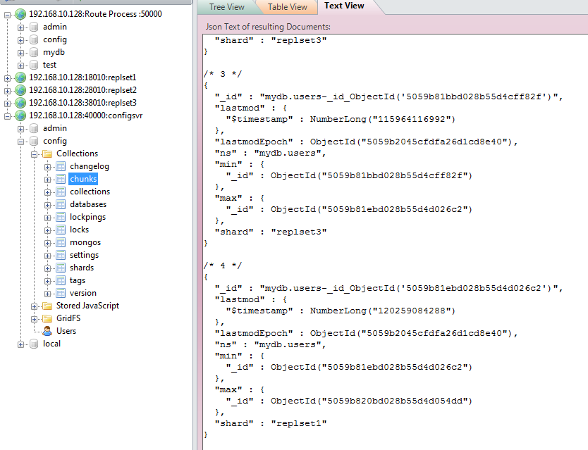 תMongoDB Replica Sets + Sharding ݰ  chunks  Ƭ