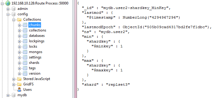 תMongoDB Replica Sets + Sharding ݰ  chunks  Ƭ