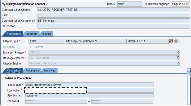 PI 7.1 JDBC Receiver Adapter Configuration(2)