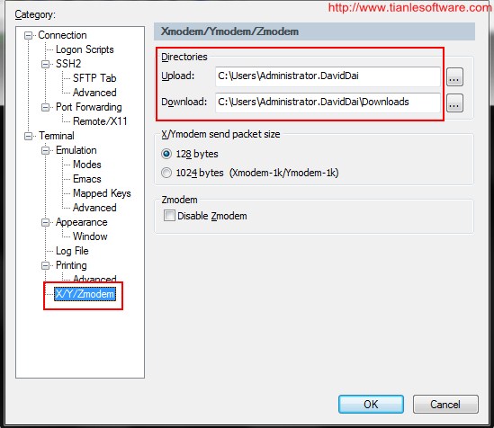 SecureCRT  ´  ASCIIXmodemYmodem Zmodem  ˵