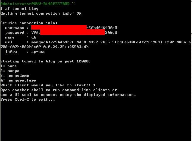 appfogÿͻ˹database