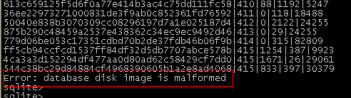 svn:database disk image is malformedй취