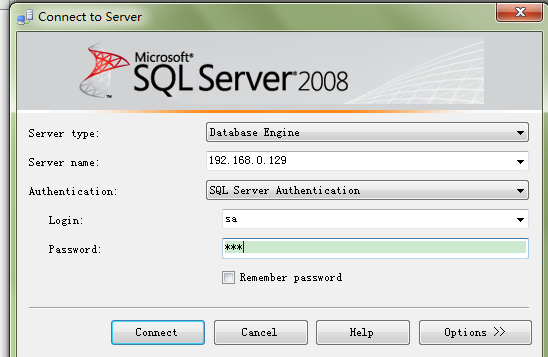 ˵ĻʹIPͨSQL Server AuthenticationԼݿ