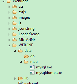 ʩRuntime.getRuntime().exec()ķñmysqldump.exeݻԭݿ⣨·кпո֣ķ